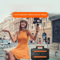 AUMOON BPS-300W (Пік 600Вт) 330Wh / 90000mAh + сонячна панель 100W + Holder портативний сонячний генератор електростанція із зарядкою від сонячної панелі.