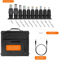 AUMOON ES-100W + Holder.  Портативна сонячна панель складана монокристалічна кремнієва, зарядний пристрій для заряджання.