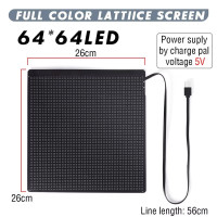 Рюкзак з LED екраном 64*64 Pixel і анімацією JumpUp D-03 Синій