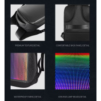 Рюкзак з LED екраном 64*64 Pixel і анімацією JumpUp D-03 Синій