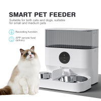 Годівниця для котів та собак автоматична Pet Life DU5L-WH WiFi 5,0л. з двома тарілками Біла