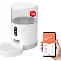 Годівниця для кішок і собак автоматична Elsi-Pet F001  WiFi, 4,0 л.  Біла