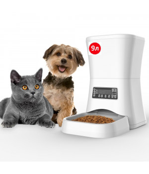 Годівниця для кішок і собак автоматична Pet-U M20-9, 9л. Біла