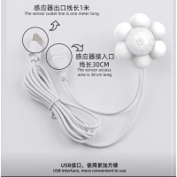 Датчик руху фонтану для кішок та собак ELSI-PET D01 "Ромашка" USB 5V Білий