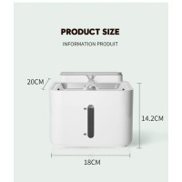 Поїлка - фонтан для котів та собак Smart HASHI HS001 2600mAh, 4000mAh 3,0л з датчиком руху Білий