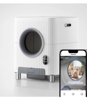 Автоматичний туалет для кішок CHARMKIT Vent+O2, WiFi, відеокамера, вентиляція, OZON-дезінфекція