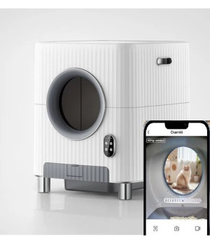 Автоматичний туалет для кішок CHARMKIT Vent+O2, WiFi, відеокамера, вентиляція, OZON-дезінфекція