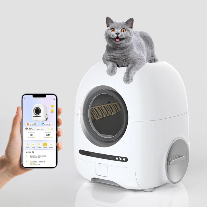 Автоматичний туалет для кішок FUNNYKIT Vent+O2, WiFi, вентиляція, OZON-дезінфекція